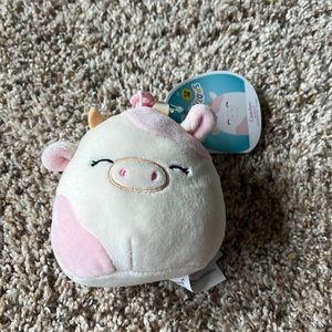 Brand new Clip on squishmallow! Caedyn the cow!